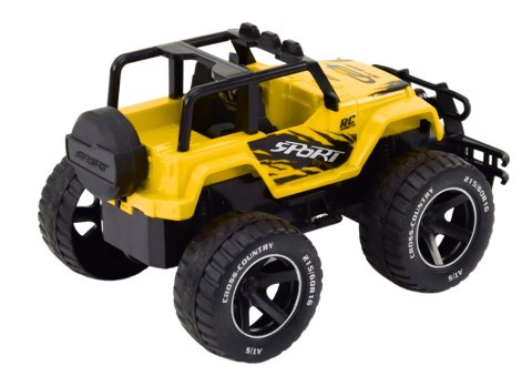 AUTKO SAMOCHÓD TERENOWY ZDALNIE STEROWANY RC 1:18 ŻÓŁTY