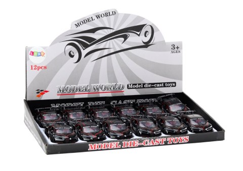 AUTO SPORTOWE SAMOCHÓD 1:32 FIGURKA SPOJLER METAL CZARNE DŹWIĘKI