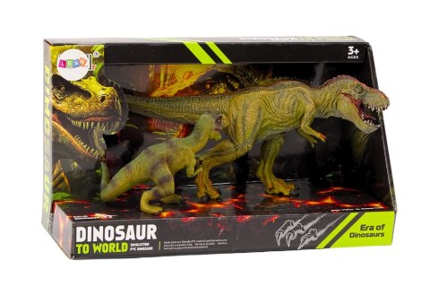 FIGURKI DINOZAURÓW TYRANOZAUR Z MAŁYM ZESTAW 2EL