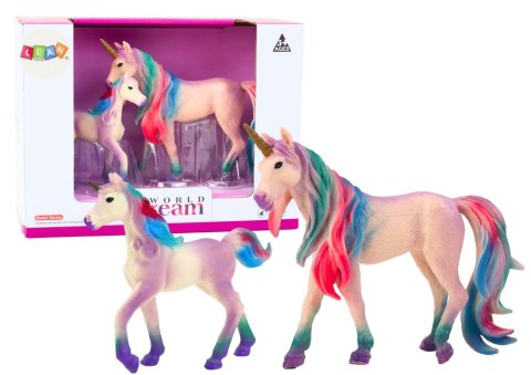 FIGURKI KOLEKCJONERSKIE JEDNOROŻEC Z MAŁYM FIOLETOWY 2 EL