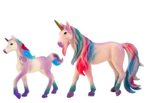 FIGURKI KOLEKCJONERSKIE JEDNOROŻEC Z MAŁYM FIOLETOWY 2 EL