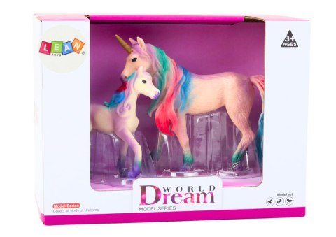 FIGURKI KOLEKCJONERSKIE JEDNOROŻEC Z MAŁYM FIOLETOWY 2 EL