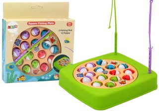 GRA ZRĘCZNOŚCIOWA ŁOWIENIE RYBEK 15SZT WĘDKI ZIELONA