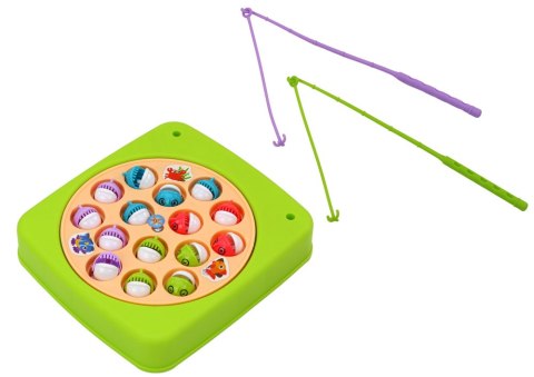 GRA ZRĘCZNOŚCIOWA ŁOWIENIE RYBEK 15SZT WĘDKI ZIELONA