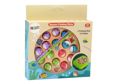 GRA ZRĘCZNOŚCIOWA ŁOWIENIE RYBEK 15SZT WĘDKI ZIELONA