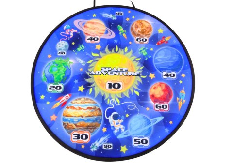 GRA ZRĘCZNOŚCIOWA TARCZA PISTOLETY STRZAŁKI KULKI KOSMOS