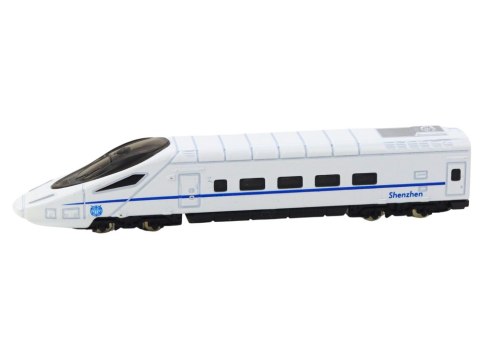 MODEL KOLEKCJONERSKI POCIĄG WAGON BIAŁY 1:48 METALOWY