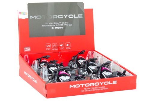 MOTOCYKL SPORTOWY HARLEY Z NAPĘDEM FRYKCYJNYM 3 KOLORY