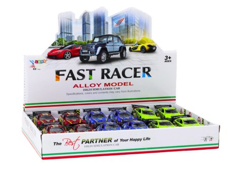 SAMOCHÓD SPORTOWY AUTO METALOWE WYŚCIGOWE 1:36 NAPĘD MIX