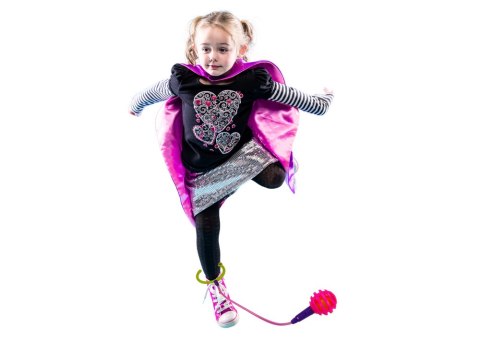 SKAKANKA SKIPPER HULA HOP NA NOGĘ RÓŻOWA DIODY LED