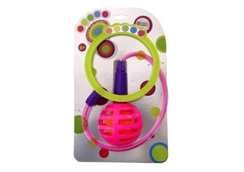 SKAKANKA SKIPPER HULA HOP NA NOGĘ RÓŻOWA DIODY LED