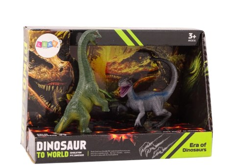 ZESTAW FIGUREK DINOZAURÓW BRACHINOZAUR VELOCIRAPTOR 2EL