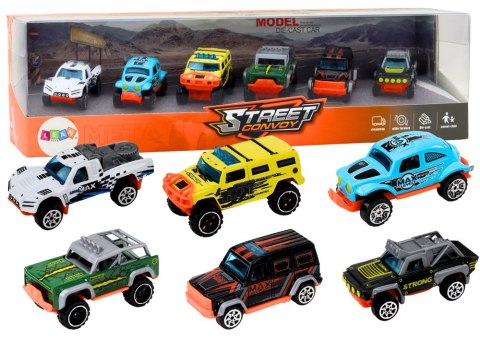 ZESTAW METALOWYCH AUTEK TERENOWYCH 1:64 6 SZTUK