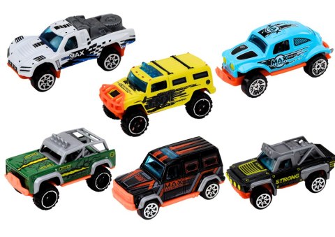 ZESTAW METALOWYCH AUTEK TERENOWYCH 1:64 6 SZTUK