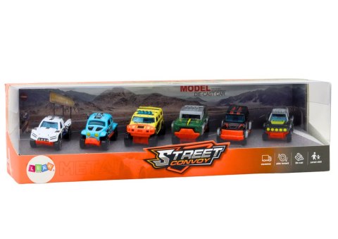 ZESTAW METALOWYCH AUTEK TERENOWYCH 1:64 6 SZTUK