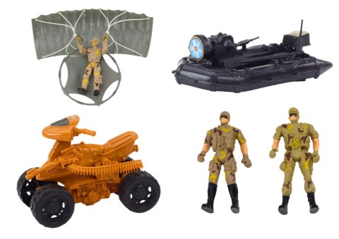 ZESTAW MILITARNY CZOŁG WOJSKOWY HELIKOPTER ŚMIGŁOWIEC SPADOCHRONIARZ DŹWIĘKI