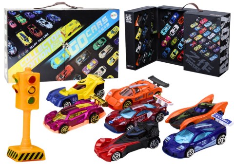 ZESTAW RESORAKÓW W WALIZCE AUTKA SPORTOWE SYGNALIZACJA DROGA ZESTAW 50 ELE.