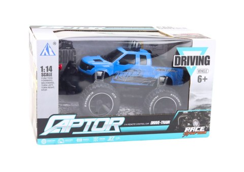 AUTKO SAMOCHÓD TERENOWY ZDALNIE STEROWANY RC 1:14 NIEBIESKI