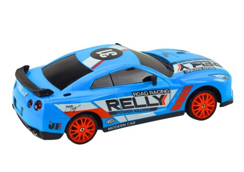 AUTKO SPORTOWE ZDALNIE STEROWANE R/C 1:24 NIEBIESKI WYMIENNE KOŁA
