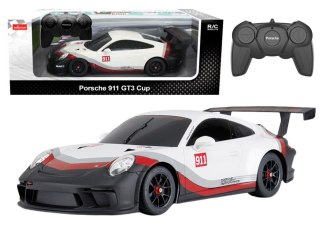 AUTO RC 1:18 RASTAR PORSHE 911 GT3 BIAŁO-SZARE