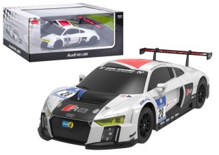 AUTO R/C 1:24 ZDALNIE STEROWANE SPORTOWE AUDI R8 LMS BIAŁO-CZARNE