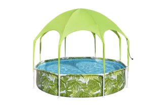 BASEN OGRODOWY STELAŻOWY DLA DZIECI 244 CM X 51 CM BESTWAY 56432 ZIELONY