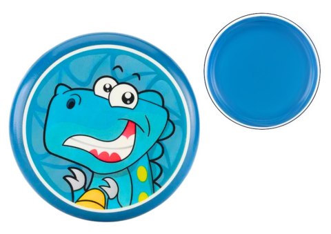 DYSK LATAJĄCY FRISBEE Z DINOZAUREM NIEBIESKI 20 CM