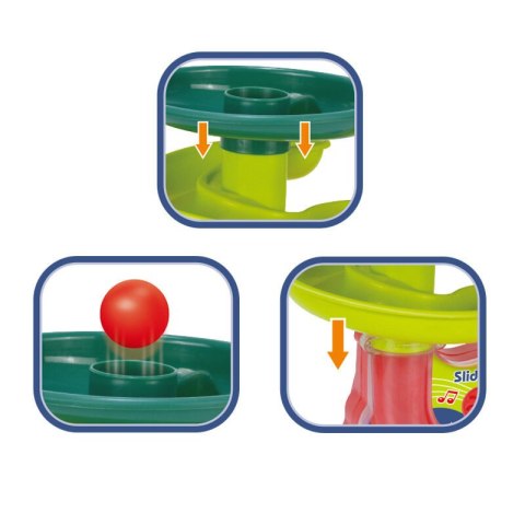 FONTANNA ZJEŻDŻALNIA DLA KULEK PIŁEK DŹWIĘKI KOLOROWA