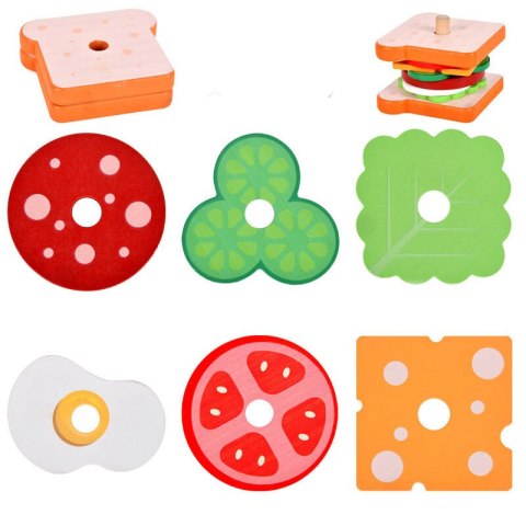 KANAPKA DREWNIANA 8 EL KARTY Z PRZEPISAMI 10 SZT