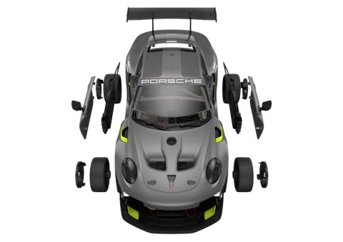 KLOCKI KONSTRUKCYJNE AUTO RC RASTAR 1:18 PORSCHE 911 GT2 SZARE 68 ELEMENTÓW