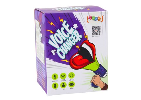 MEGAFON ZMIENIACZ GŁOSU NAGRYWANIE TRZY TRYBY GŁOSU USTA