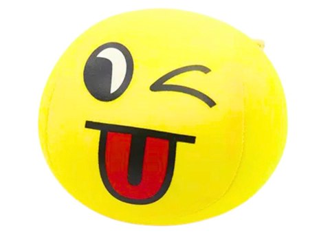 MIĘKKA PIŁECZKA PIŁKA BUŹKA EMOJI ŻÓŁTA 9CM