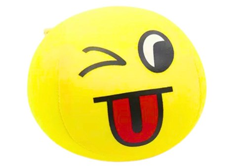MIĘKKA PIŁECZKA PIŁKA BUŹKA EMOJI ŻÓŁTA 9CM