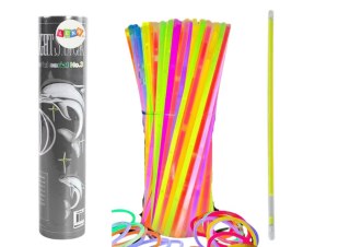 OPASKI FLUORESCENCYJNE 100 SZTUK WIELE KOLORÓW ŚWIECĄCE W CIEMNOŚCI