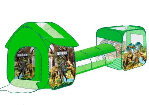 PLAC ZABAW DLA DZIECI 3W1 NAMIOT IGLO BASEN DINOZAURY