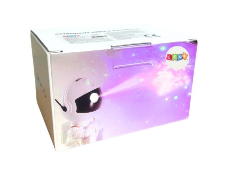 PROJEKTOR ASTRONAUTA Z GWIAZDĄ LED USB PILOT STERUJĄCY