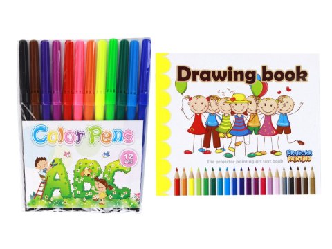 PROJEKTOR DO RYSOWANIA JEDNOROŻEC PISAKI WKŁADKI RÓŻOWY