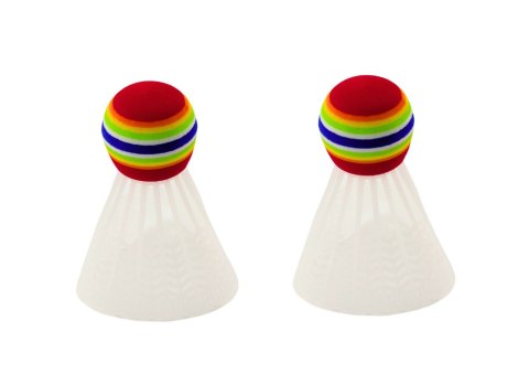 ZESTAW DO GRY W BADMINTONA ŚWIECĄCE PALETKI LOTKI 2 SZT