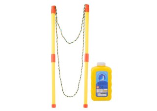 ZESTAW DO OGROMNYCH BANIEK MYDLANYCH SZNUREK PŁYN 500ML