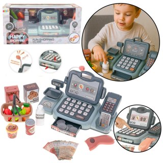 ZESTAW KASA SKLEPOWA PRODUKTY SPOŻYWCZE SKANER KOSZYK 24 EL