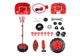 KOSZ DO KOSZYKÓWKI REGULOWANY PIŁKA POMPKA 1.7M