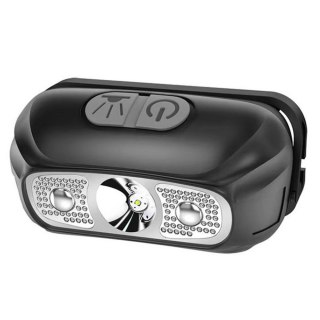 LATARKA CZOŁOWA LED CZOŁÓWKA DWA TRYBY ŁADOWANIE USB DO 5H DZIAŁANIA