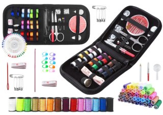 MINI ZESTAW KRAWIECKI DO SZYCIA W ETUI PRZYBORNIK 29EL