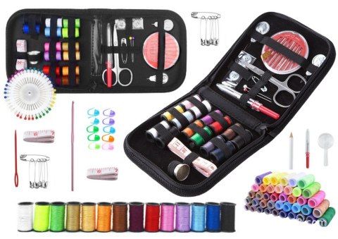 MINI ZESTAW KRAWIECKI DO SZYCIA W ETUI PRZYBORNIK 29EL