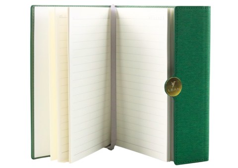 NOTES BIUROWY NA MAGNES NOTATNIK A5 W LINIE Z OBICIEM ZIELONY