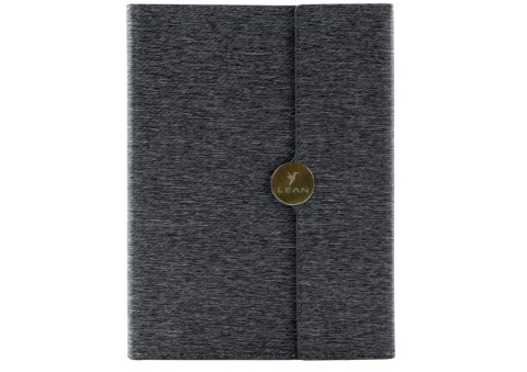 NOTES BIUROWY NA MAGNES NOTATNIK W LINIE A5 Z OBICIEM CZARNY