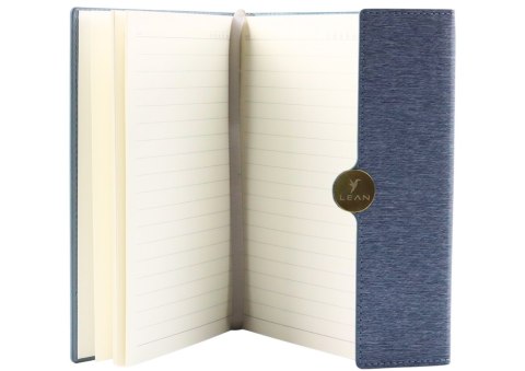 NOTES BIUROWY NA MAGNES NOTATNIK W LINIE A5 Z OBICIEM SZARY