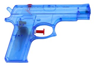 PISTOLET NA WODĘ MAŁY PLASTIKOWY NIEBIESKI 15 CM X 10,5 CM