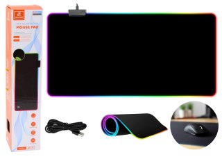PODKŁADKA POD MYSZ KLAWIATURĘ Z OŚWIETLENIEM LED 40X90CM