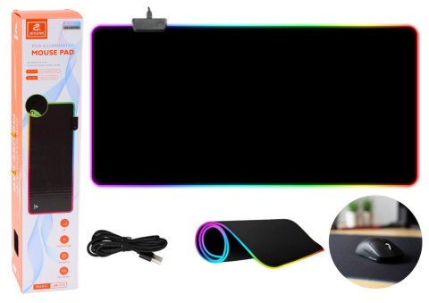 PODKŁADKA POD MYSZ KLAWIATURĘ Z OŚWIETLENIEM LED 40X90CM